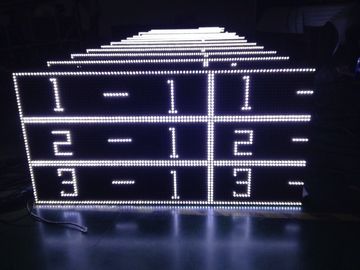 Outdoor White Scrolling ตู้ป้าย Led สำหรับโฆษณา AC220V / 110V
